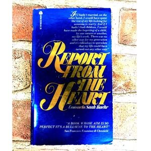 Report from the Heart Consuelo Saah Baehr 1977 Avon Vintage Motherhood Memoir PB